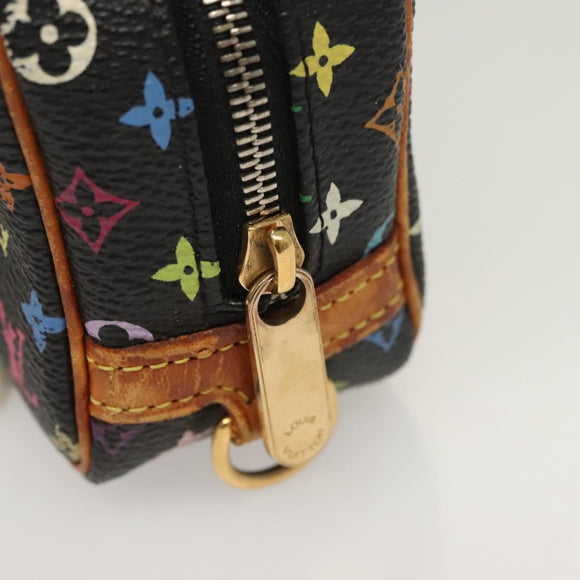 LOUIS VUITTON Multicolor Trousse Wapity Pouch Black M58034 Auth 135439