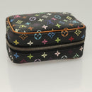 LOUIS VUITTON Multicolor Trousse Wapity Pouch Black M58034 Auth 135439-5