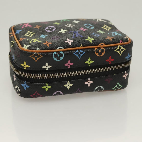 LOUIS VUITTON Multicolor Trousse Wapity Pouch Black M58034 Auth 135439