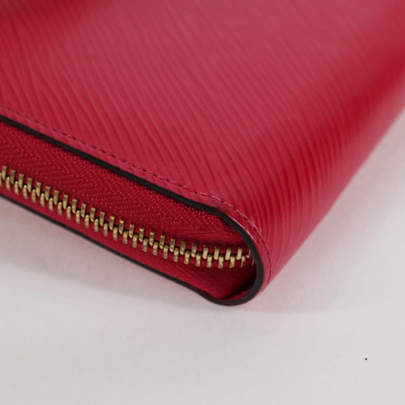 LOUIS VUITTON Epi Zippy Wallet Lange Geldbörse Pink M62609 LV Auth 135440M