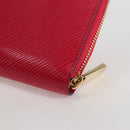 LOUIS VUITTON Epi Zippy Wallet Long Wallet Pink M62609 LV Auth 135440M-16