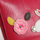 LOUIS VUITTON Epi Zippy Wallet Long Wallet Pink M62609 LV Auth 135440M-17