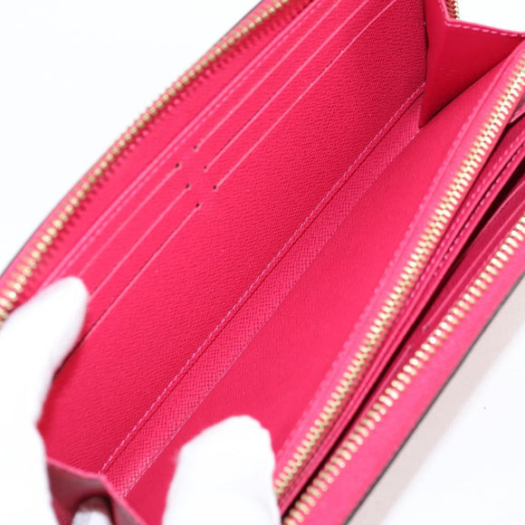 LOUIS VUITTON Epi Zippy Wallet Long Wallet Pink M62609 LV Auth 135440M