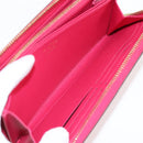 LOUIS VUITTON Epi Zippy Wallet Long Wallet Pink M62609 LV Auth 135440M-20