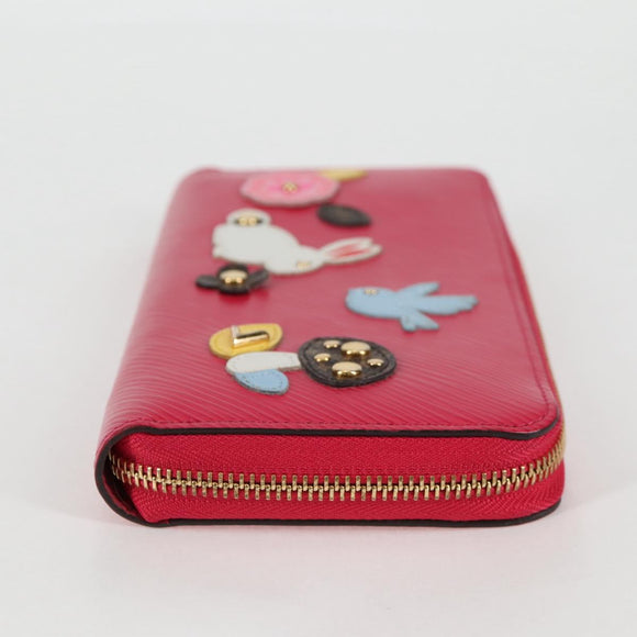 LOUIS VUITTON Epi Zippy Wallet Lange Geldbörse Pink M62609 LV Auth 135440M