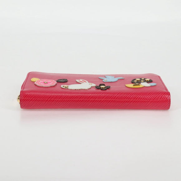 LOUIS VUITTON Epi Zippy Wallet Lange Geldbörse Pink M62609 LV Auth 135440M