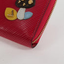 LOUIS VUITTON Epi Zippy Wallet Long Wallet Pink M62609 LV Auth 135440M-14