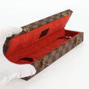 LOUIS VUITTON Damier Ebene Watch case Accessory Case LV Auth 135442V-8