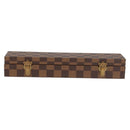 LOUIS VUITTON Damier Ebene Watch case Accessory Case LV Auth 135442V-13