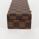 LOUIS VUITTON Damier Ebene Watch case Accessory Case LV Auth 135442V-4