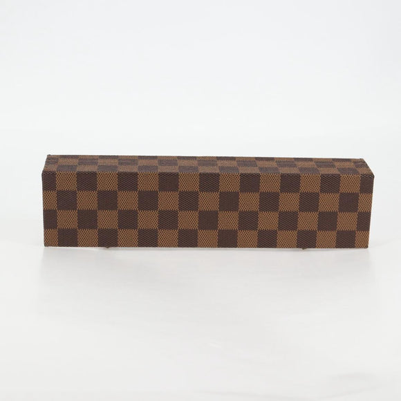 LOUIS VUITTON Damier Ebene Watch case Accessory Case LV Auth 135442V