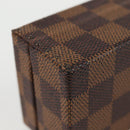 LOUIS VUITTON Damier Ebene Watch case Accessory Case LV Auth 135442V-7