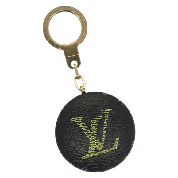 LOUIS VUITTON Monogram Multicolor Astropill Key Holder Black M51912 Auth 135444