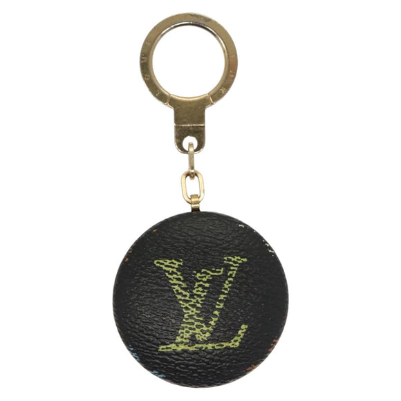 LOUIS VUITTON Monogram Multicolor Astropill Key Holder Black M51912 Auth 135444