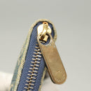 LOUIS VUITTON Monogram Denim Mini Zippy Wallet Wallet Blue M95342 LV Auth 135447-7
