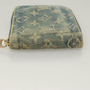 LOUIS VUITTON Monogram Denim Mini Zippy Wallet Wallet Blue M95342 LV Auth 135447-4