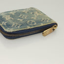 LOUIS VUITTON Monogram Denim Mini Zippy Wallet Wallet Blue M95342 LV Auth 135447-5