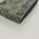 LOUIS VUITTON Monogram Denim Mini Zippy Wallet Wallet Blue M95342 LV Auth 135447-8
