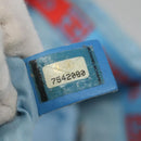 CHANEL New travel line Tote Bag Nylon Light Blue Silver CC Auth 135449-21