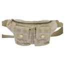 CHANEL New Travel Line Waist Bag Nylon Pink Gold CC Auth 135450-13
