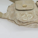 CHANEL New Travel Line Waist Bag Nylon Pink Gold CC Auth 135450-8