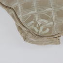 CHANEL New Travel Line Waist Bag Nylon Pink Gold CC Auth 135450-16