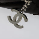 CHANEL Wild Stitch Matelasse Hand Bag Leather Brown Silver CC Auth 135451-6