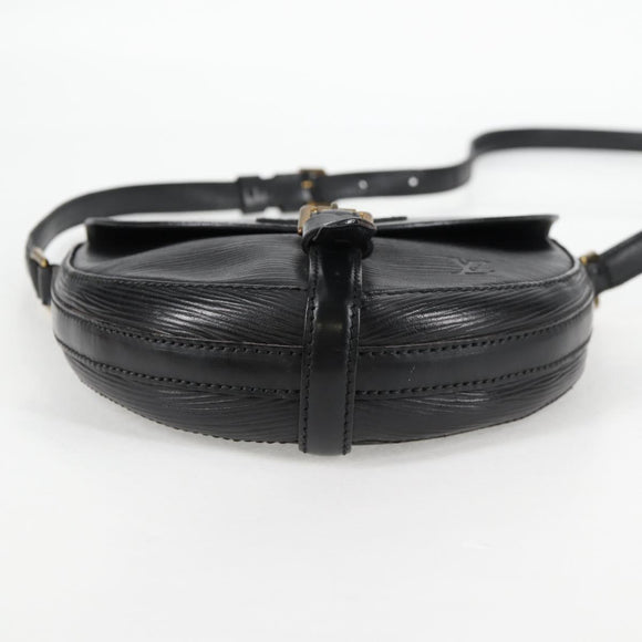 LOUIS VUITTON Epi Chantilly PM Shoulder Bag SPO Black LV Auth 135467V