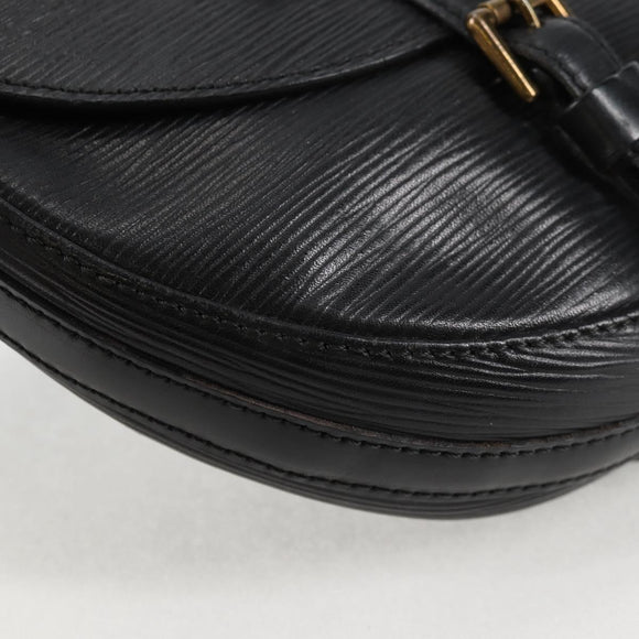LOUIS VUITTON Epi Chantilly PM Shoulder Bag SPO Black LV Auth 135467V