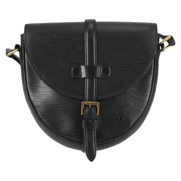 LOUIS VUITTON Epi Chantilly PM Shoulder Bag SPO Black LV Auth 135467V