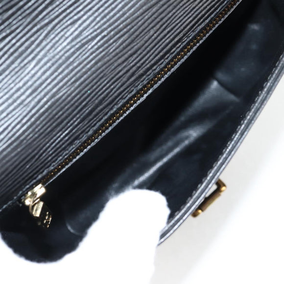 LOUIS VUITTON Epi Chantilly PM Shoulder Bag SPO Black LV Auth 135467V