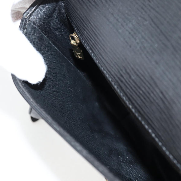 LOUIS VUITTON Epi Chantilly PM Shoulder Bag SPO Black LV Auth 135467V