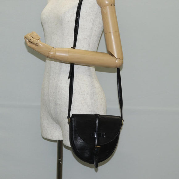 LOUIS VUITTON Epi Chantilly PM Shoulder Bag SPO Black LV Auth 135467V