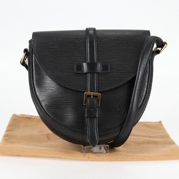LOUIS VUITTON Epi Chantilly PM Shoulder Bag SPO Black LV Auth 135467V