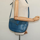 LOUIS VUITTON Epi June Feuille Shoulder Bag Blue M52155 LV Auth 135469-22