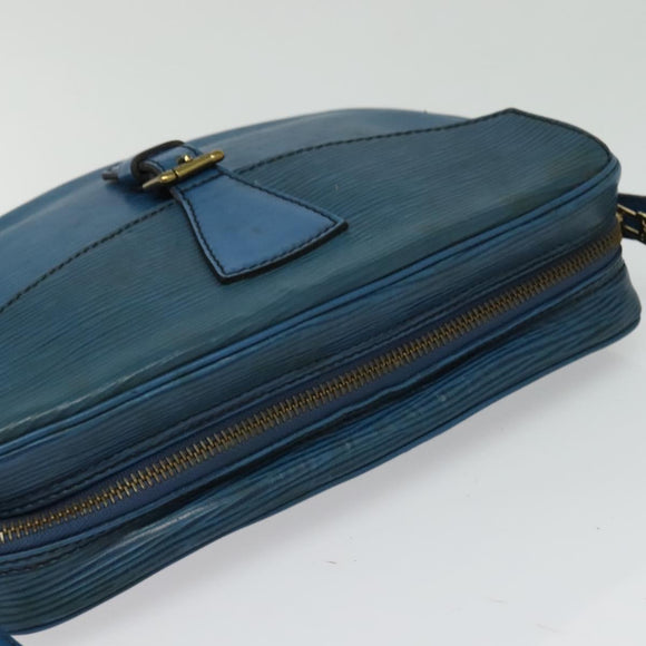 LOUIS VUITTON Epi June Feuille Shoulder Bag Blue M52155 LV Auth 135469