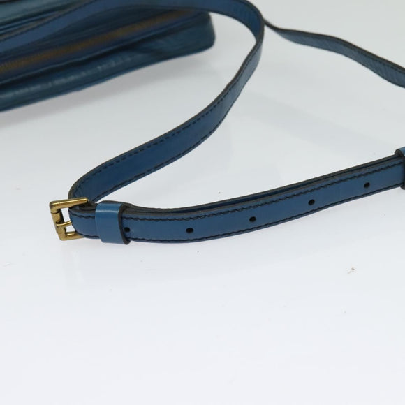LOUIS VUITTON Epi June Feuille Shoulder Bag Blue M52155 LV Auth 135469