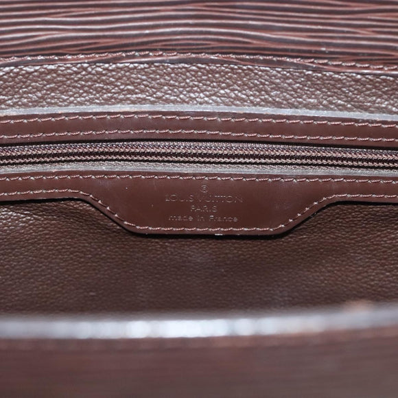 LOUIS VUITTON Epi Sac Plat Hand Bag Mocha M5908D LV Auth 135472