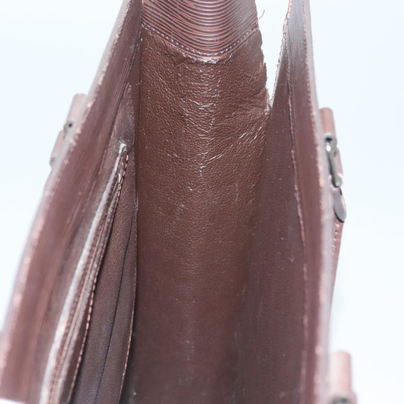 LOUIS VUITTON Epi Sac Plat Hand Bag Mocha M5908D LV Auth 135472