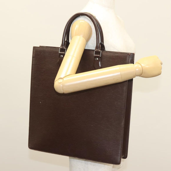 LOUIS VUITTON Epi Sac Plat Hand Bag Mocha M5908D LV Auth 135472