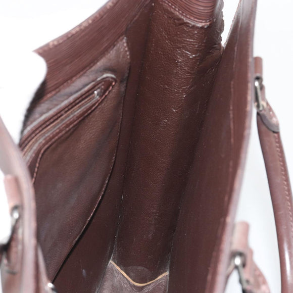 LOUIS VUITTON Epi Sac Plat Hand Bag Mocha M5908D LV Auth 135472