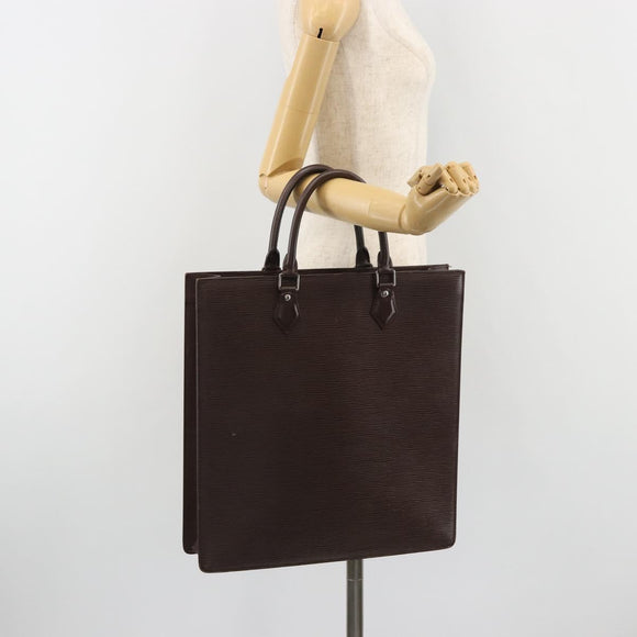 LOUIS VUITTON Epi Sac Plat Hand Bag Mocha M5908D LV Auth 135472