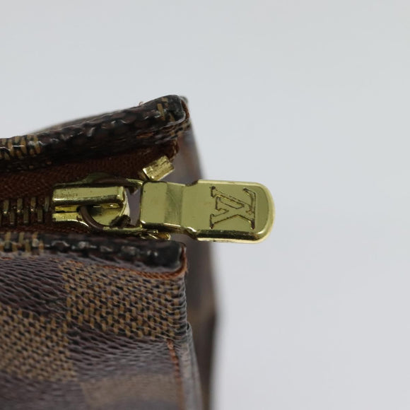 LOUIS VUITTON Damier Ebene Posh Toilette 26 Pouch N47543 LV Auth 135474