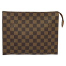 LOUIS VUITTON Damier Ebene Posh Toilette 26 Pouch N47543 LV Auth 135474-13