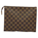 LOUIS VUITTON Damier Ebene Posh Toilette 26 Pouch N47543 LV Auth 135474-2