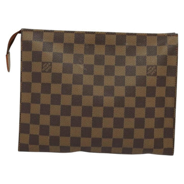 LOUIS VUITTON Damier Ebene Posh Toilette 26 Pouch N47543 LV Auth 135474 - 0