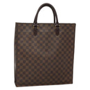 LOUIS VUITTON Damier Ebene Sac Plat Hand Bag N51140 LV Auth 135475-1