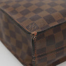 LOUIS VUITTON Damier Ebene Sac Plat Hand Bag N51140 LV Auth 135475-15