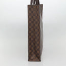 LOUIS VUITTON Damier Ebene Sac Plat Hand Bag N51140 LV Auth 135475-4