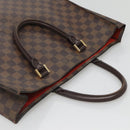 LOUIS VUITTON Damier Ebene Sac Plat Hand Bag N51140 LV Auth 135475-6